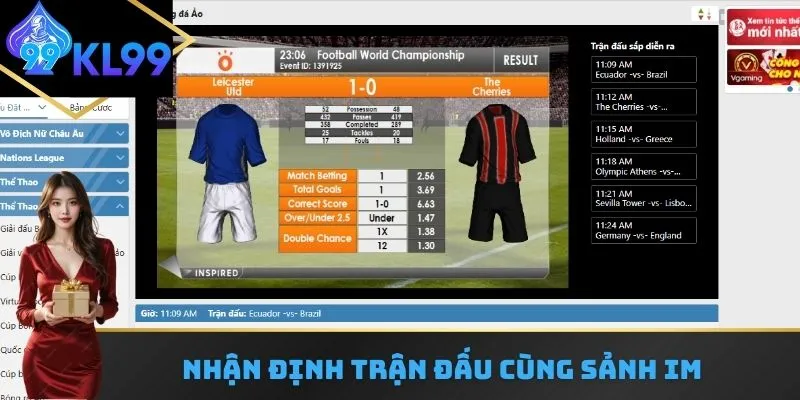 Tham gia nhận định Thể thao KL99 cùng sảnh IM